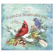 Legacy 2025 Calendar Faithful Heart & Home Calender Fits Wall Frame Scripture