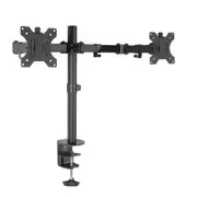 Dual Monitor Arm Stand Brackets - Black