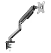 Brateck Single 17 to 32 inch Monitor Arm Desk Clamp Grommet Mount, VESA, Grey
