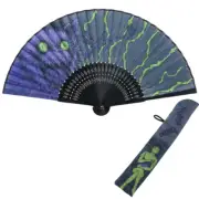 Junji Ito GARON Folding Fan Japanese Sensu with Case Japan Limited New