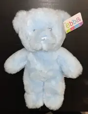 Ebba Teddy Bear Plush Stuffed Animal 12” FLUFFY BEAR BLUE #23166