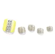 [DASHING DIVA]Magic Press Press-on Pedicure/ K-pop Korean Style/Twinkle Lemon