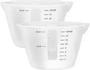 Gartful 500ml Large Silicone Measuring Cups, 2-Cup Resin Mixing & Pouring Cups for Epoxy, Resin Jewelry Making, Nonstick Reusable Craft Measuring Cups, 16 oz, Set of 2