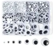 764 Pcs Wiggly Googly Eyes with Self-Adhesive Backs for DIY Crafts Sewing
