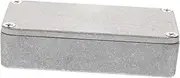 TOGEVAL 1pc Aluminum Diecast Guitar Pedal Case Silver Durable Enclosure for Lasting Use Easy Paint for DIY Effects Pedals and Wear Resistant Design
