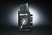 Real Leather Half Camera Case Bag Cover for Rolleiflex 2.8GX with Scissor Clip