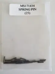 MS171434 Spring Pin Roll Pin 1/16 X 3/8" Slotted Stainless Steel - Lot of 25