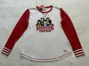 Peter Alexander Stranger Things Long Sleeve PJ Top Size Medium