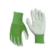 WA NEW Cyclone Soft Polyester Pastel Gardening Gloves Medium Green Pastel