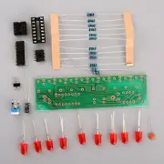 NE555 & CD4017 LED Light Chaser Sequencer Follower Scroller Module DIY Kit Red