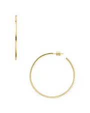 Aqua Medium Hoop Earrings in 18K Gold-Plated Sterling Silver or Sterling Silver - Exclusive