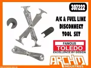 TOLEDO 307222 - A/C & FUEL LINE DISCONNECT TOOL SET - 4 PC - DISCONNECT FITTINGS