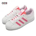 ADIDAS 休閒鞋 SUPERSTAR J 大童 女鞋 桃紅 粉紅色 V-DAY 經典 貝殼頭 愛迪達 GY3336