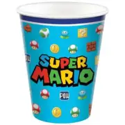 Super Mario Bros Birthday Party Paper Cups, 9 oz, 8 Count