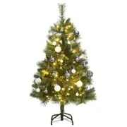 Artificial Hinged Christmas Tree with Cones Xmas Tree Christmas Decor vidaXL
