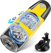 Sex Toys for Men Male Masturbator - Automatic Masturbators Cup with 7 Thrusting &Rotating Modes for Penis Stimulation, Electric Pocket Pussy Male Stroker, Adult Male Sex Toy with Suction Base