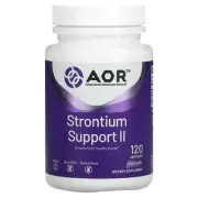 2 X Advanced Orthomolecular Research AOR, Strontium Support II, 120 Vegetarian C