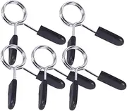 HOODANCOS 5Pcs Spring Clip Collars for Barbell Dumbbell Diameter Durable for Powerlifting Cross Fit Weightlifting Gym Use