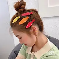 在飛比找momo購物網優惠-【89 zone】韓版夏季莓水果無痕夾化妝洗臉好幫手 髮夾 