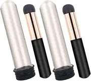 2pcs Silicone Lip Brush Lip Tint Lip Stick for Women Lip Balms Lipstick Makeup Brush Cleaner Face Lip Gloss Stick Kit Lip Wands Lip Gloss Applicator Lip Makeup Aluminum Tube Black Generic