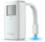 Vintar 16-Color Motion Sensor LED Toilet Night Light,Toilet Bowl 5-Stage Dimmer