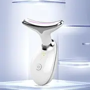 Wavy Chic Beauty Massager, Wavy Chic Microcurrent Multifunctional Massager 10 in 1 Microcurrent Device /951 (Color : White)