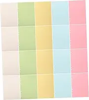 WEKADRIN 100 Sheets Loose Leaf Paper Colors Punched Lined Refills for Ring Planner and Portable Notebook Inserts for Classroom Office and Travel Use