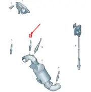 NEW VOLKSWAGEN CRAFTER 2F MK1 EXHAUST GAS TEMPERATURE SENSOR 070906088AA