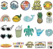 Yolev 20 Pieces Iron On Patches and Cool Outdoors Iron On Patches Hippie Retro Embroidered Patches for Backpacks, Jeans, Jackets and Clothes DIY Craft