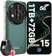 [OUKITEL] WP200 Pro Android 15 Rugged Phone 5G Unlocked-72GB RAM+1TB ROM Rugged Smartphone with Earphone/SmartWatch, 8800mAh(45w)Battery, 6.7'' FHD+120HZ AMOLED Display,108MP Camera, NFC/AI/GPS/T-Mobile