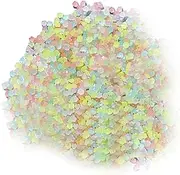 Leefasy 3-5mm Resin Glow in A Dark Pebbles Sand Accessories Versatile DIY Craft Materials for Fairy Garden Decoration Smooth Surface
