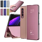 Phone Case For Samsung Galaxy Z Fold 6 Z Fold 5 Z Fold 4 Z Fold 3 Flip Bumper Frame Magnetic Full Body Protective Solid Colored PC Metal