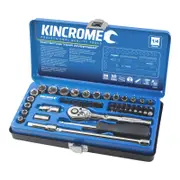 Kincrome 1/4" Drive Metric And Imperial Socket Set - 50 Piece