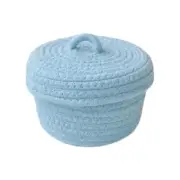 Woven Cotton Rope Storage Knit Baskets Mini Set of 3 Pack Yarn Gift Set Home