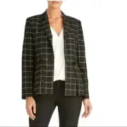 NEW RACHEL ROY COLLECTION Amalia Plaid Jacket Women's Black & White Size XS NWT