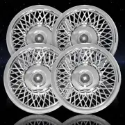 4-pack of 15" Push-on Chrome Hubcaps - ARFH309