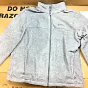Columbia Jacket Men’s Large Fleece Grey Gray Full Zip XM1247-060 R22