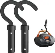 Robotic Pool Cleaner Hook 2 Pack, Pool Hook Accessories Hook Pool Vacuum Sweeper Hooks for Swimming Pool Cleaners Pool Pole Attaches to Telescopic Poles Black (2 Pack - Black)
