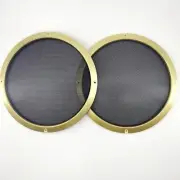 10" Speaker Cover Grill For Car Audio DJ PA Speaker Golden ABS Frame Metal Mesh