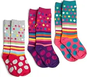 [Jefferies Socks] Little Girls' Flippy Knee High Hipster - Multi
