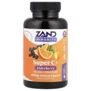 Zand, Immunity, Super C+ Elderberry with Zinc, Vitamin D3, 60 Tablets