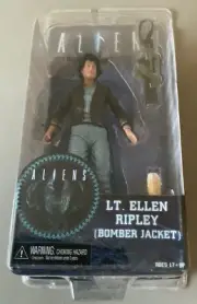 NECA TOYS ALIENS LT. ELLEN RIPLEY (BOMBER JACKET) RARE MIP FREE SHIPPING