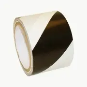 JVCC Hazard Warning Tape (HZ-8): 4 in. x 18 yds. (Black with White stripes)