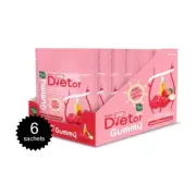 6x Dietor Gummy Day Supplements Appetite Slimming Apple Cider Vinegar 0% Fat