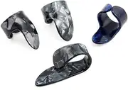 Generic Finger Picks | Thumb Picks - Guitar, Ukulele, Bass Plectrums in Celluloid, Random Color