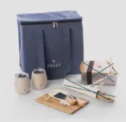 Picnic Set Cooler Insulated Bag Cheese Board 6 Piece ‘ok Weekend’ NEW