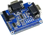 2-Channel Isolated RS232 Expansion HAT for Raspberry Pi 4B/3B+/3B/2B/B+/A+/Zero/Zero W, SC16IS752+SP3232 Dual Chip Convert SPI to RS232 Data Rate up to 921600bps Embed Multi Protection Circuits