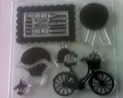 Sizzix 6 Framelits Dies with 6 matching Stamps " Sweet Day"