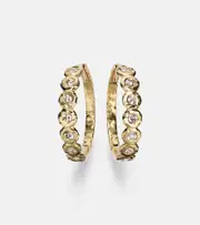[Octavia Elizabeth] Octavia Elizabeth Edith 18kt gold hoop earrings with diamonds One Size gold
