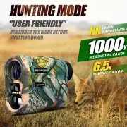 Hunting Laser Rangefinder 1000 Yards with Rechargeable Battery Hunting Range Fin